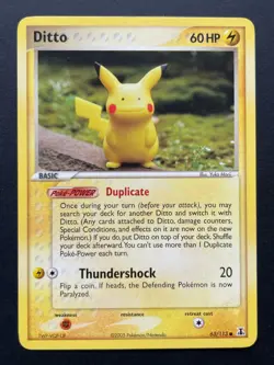 Pokemon Ditto as Pikachu EX Delta Species 63/113 2005 - Image 1