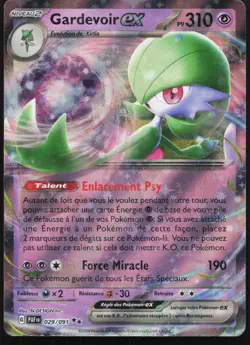 Carte Pokemon Gardevoir-ex 029/091 Destinees de Paldea Francais - Image 1