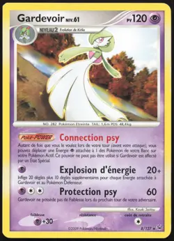 Carte Pokemon Gardevoir 8/127 Platine Francais - Image 1