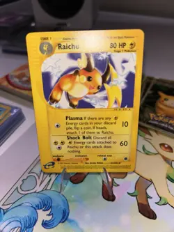 2002 POKEMON EXPEDITION BASE SET RARE 61/165 RAICHU NEAR MINT - Image 2