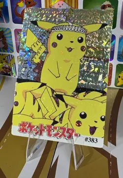Pokemon Pikachu Vintage Pocket Monsters Vending HOLO Prism Sticker 1999 Nintendo - Image 3