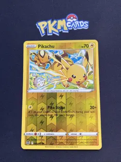 Pokemon TCG Pikachu Silver Tempest 049/195 Reverse Holo LP. - Image 1