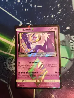 Pokemon Lunala Prism Star 62/156 Sm-Ultra Prism Holo NM/M - Image 1
