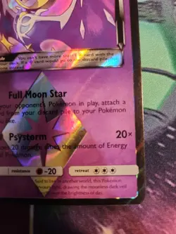Pokemon Lunala Prism Star 62/156 Sm-Ultra Prism Holo NM/M - Image 3