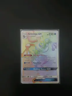 Greninja GX 133/131 Rainbow Secret Rare Pokemon 2018 Sun & Moon - Image 1