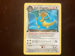 1st Edition Dark Dragonite 22/82 Pokemon TCG Team Rocket RARE - Image 4