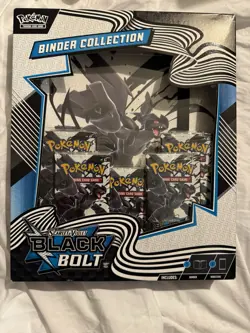 Pokemon TCG Black Bolt Binder Collection Box - Factory Sealed - Image 1