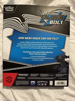 Pokemon TCG Black Bolt Binder Collection Box - Factory Sealed - Image 3