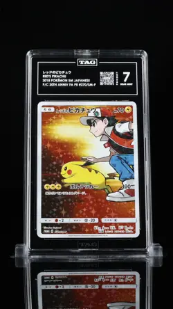 TAG 7 Red's Pikachu 270/SM-P Promo Pokemon Center Anniversary Campaign 2018 - Image 1