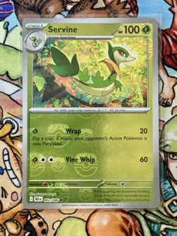 TCG Pokemon English Servine (Master Ball Pattern) 002/086 Sv: Black Bolt Holo - Image 1