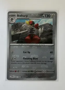 Bisharp (Master Ball Pattern) 065/086 Sv: Black Bolt Holo Pokemon TCG - Image 1