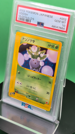 PSA 10 Oddish 002/018 McDonald's Original Minimum Pack 2002 Japanese Pokemon 2 - Image 2