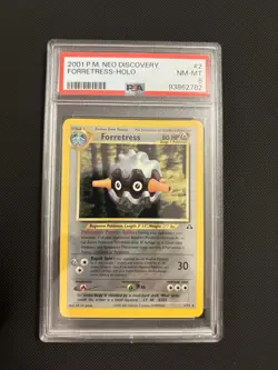 PSA 8 2001 Pokemon Forretress 2/75 Neo Discovery Holo NM/Mint 💎 - Image 2