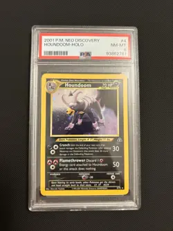 PSA 8 2001 Pokemon Houndoom 4/75 Neo Discovery Holo NM/Mint 💎 - Image 2