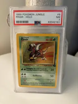 PSA 7 1999 Pokemon Pinsir 9/64 Jungle Holo NM 💎 - Image 1
