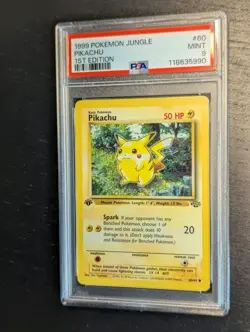 Vintage 1999 🌺 Pokemon Jungle 1st Edition Pikachu #60 PSA 9 MINT ✨ - Image 2