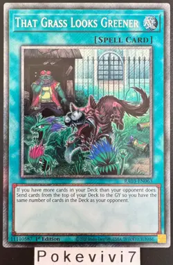 Carte YU-GI-OH! THAT GRASS LOOKS GREENER RA03-EN063 PSR NEUF - Image 1
