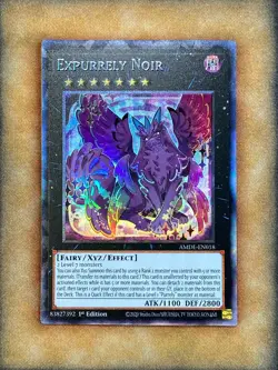 Yugioh Expurrely Noir AMDE-EN018 Collector Rare 1st Ed NM - Image 1