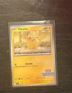 Pikachu SVP214 Illustration Contest 2024 Promo Pokemon Card SV BSP PTCG NM - Image 2