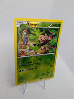 Chespin - 7/162 - Reverse Holo - XY: Breakthrough - Pokemon TCG Card - MP - Image 2