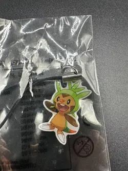 Chespin Key Chain Charm Official Pokemon Trading Card Game TCG League SEALED - Image 1