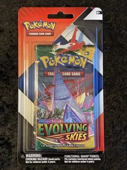 Pokemon TCG: Evolving Skies Latias 2-Pack Pin Blister - 20 Cards - Image 1