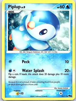 Piplup 015/017 Holo POP Series 6 - Pokemon Card - NM - Image 1