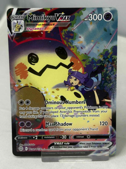 Pokemon Mimikyu VMAX Holo Ultra Rare TCG Card 2022 Brilliant Stars TG17/TG30 - Image 1