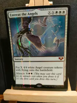 Entreat the Angels FOIL - From the Vault: Angel - NM to LP (see pics) MTG - Image 1