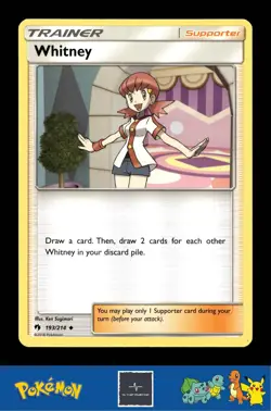 2018 Pokemon SM Lost Thunder 193/214 Whitney - Image 1
