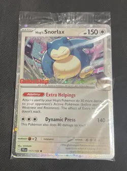 Pokemon Journey Together Hop's Snorlax 117/159 Gamestop Promo Sealed - Image 1