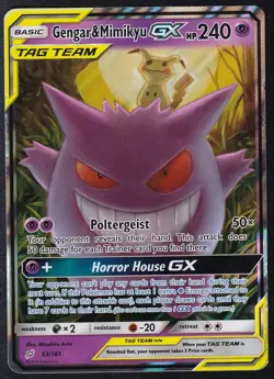 Pokemon Gengar & Mimikyu GX Tag Team Team Up 53/181 - Image 1