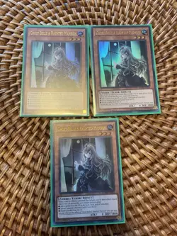 Yugioh 3x Ghost Belle & Haunted Mansion DUDE-EN004 ULTRA RARE 1st Edition - NM - Image 1