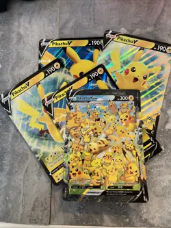 Pikachu V-UNION Jumbo Cards Holo And 4 Others - Image 1