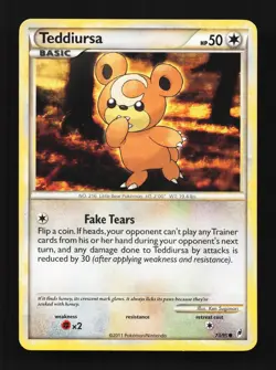 Teddiursa 73/95 Call of Legends English Pokemon Card TCG - Image 1