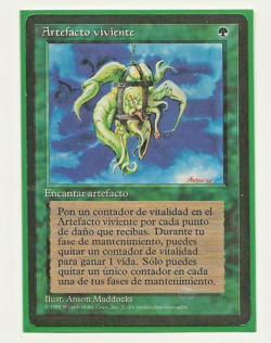 LIVING ARTIFACT FBB NM- Artefacto Viviente MTG Espanol Black Border Magic - Image 1