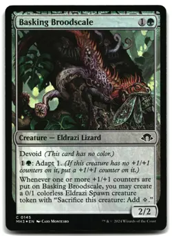 MTG Basking Broodscale FOIL C Modern Horizons 3 145 LP - Image 1