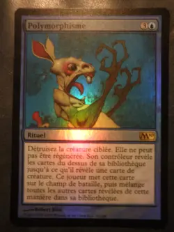 mtg magic 2010 m10 polymorph FOIL FRENCH vf fr polymorphisme blue rare sorcery 9 - Image 1