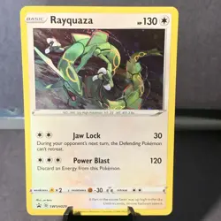Pokemon TCG Rayquaza SWSH029 Black Star Promo Cosmos Holo NM/M - Image 1
