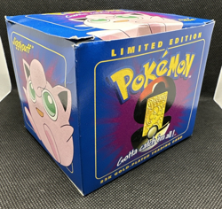 RARE Pokemon JIGGLYPUFF 23K Gold Plated Trading Card 1999 Burger King NEW SEALED - Image 1