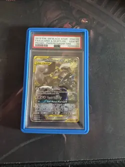 2019 POKEMON SM BLACK STAR PROMO #SM192 FULL ART/LUCARIO & MELMETAL GX PSA 10 - Image 1