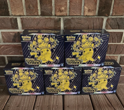 FACTORY SEALED-Pokemon TCG: Surging Sparks Elite Trainer Box ETB-LOT OF 5 - Image 1