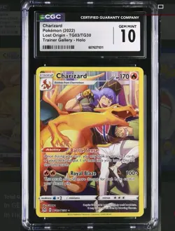 Charizard TG03/TG30 Pokemon Lost Origin Trainer Gallery Graded Gem Mint 10 - Image 1