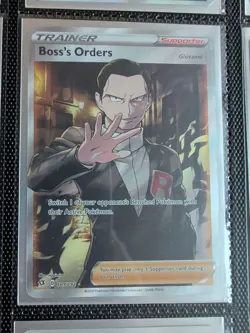 Boss's Orders 189/192 Full Art Trainer Rebel Clash Pokemon TCG - NM/MT - Image 1