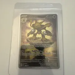 Pokemon Center Stamped Alakazam MEP009 Mega Evolution ETB Promo - Image 1