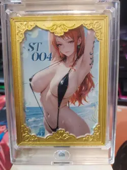 One Piece CCG Nami Metal Card From Nvshenshe - Image 1