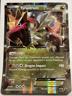 Tyrantrum EX XY70 - XY Black Star Promo JUMBO Holo Pokemon Card - Image 1