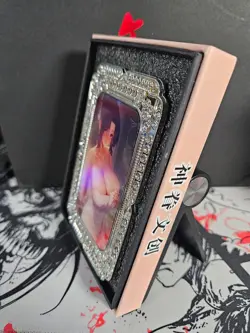 Shinobu Kocho Diamond Card Demon Slayer Heavy Thick Metal Silver Gold Accent - Image 3