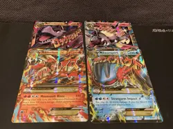 Pokemon - Lot of 4 JUMBO Mega EX Cards - JUMBO - Read - Image 1