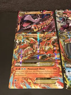 Pokemon - Lot of 4 JUMBO Mega EX Cards - JUMBO - Read - Image 2